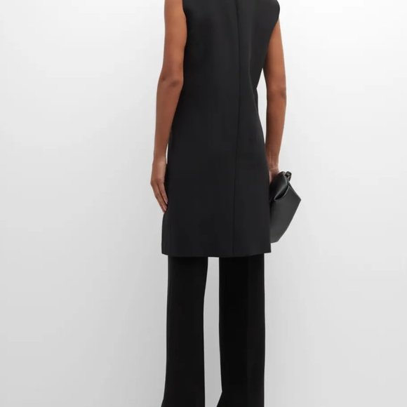 Lafayette 148 New York ! wool, Silk-Lapel Tuxedo Vest - Picture 13 of 15